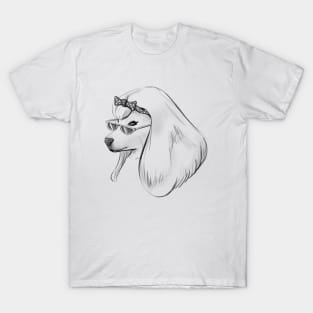 Beautiful Stylish Dog Drawing T-Shirt